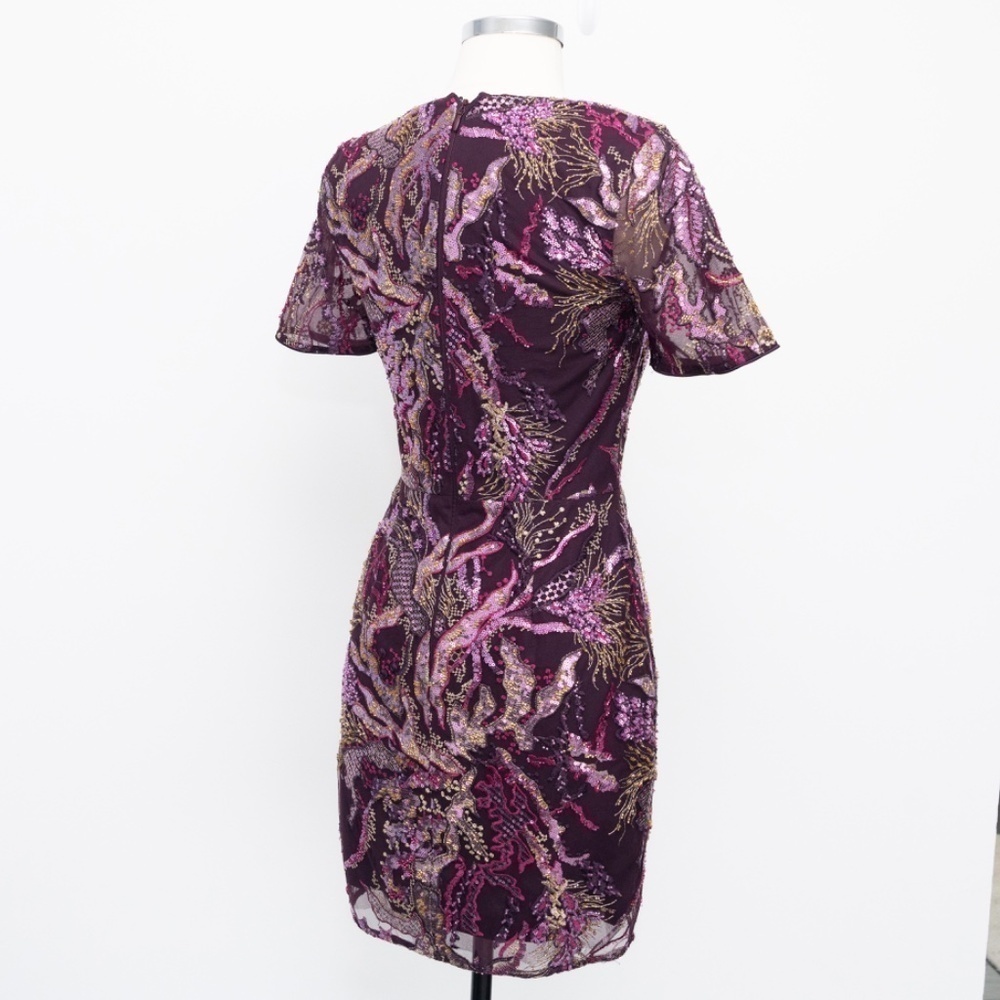 Dress The Population Floral Sequin Embroidery Mini‎ Dress - Picture 12 of 13